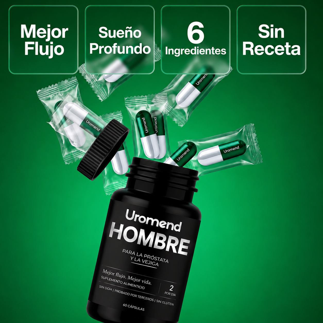 Uromend™ — Soporte Natural para la Próstata | Menos Urgencias, Más Descanso